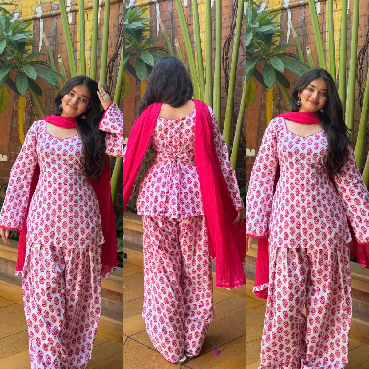 Heavy Pure Cameric Cotton .*Fully Fancy Sleeves With Latkan*