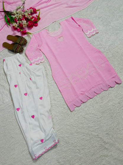 Đěsigner Party Wear Look Top With Farshi Salwar