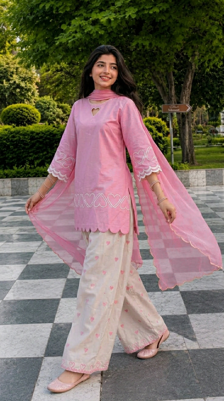Đěsigner Party Wear Look Top With Farshi Salwar