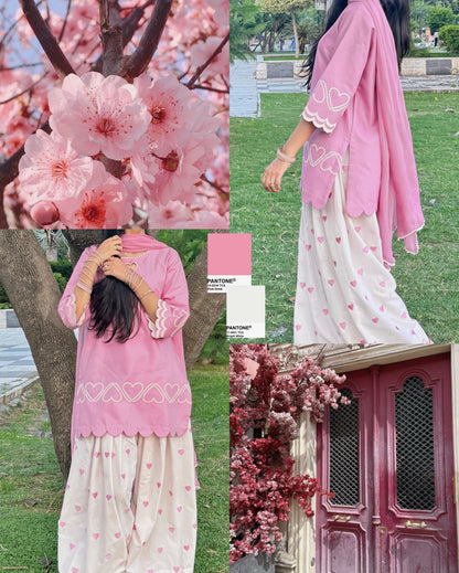 Đěsigner Party Wear Look Top With Farshi Salwar