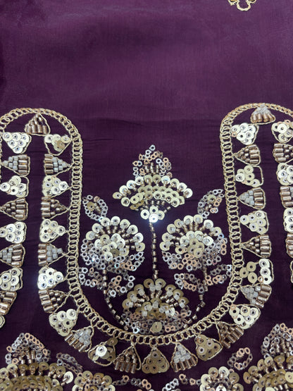 Pure Silk Kurta with Plazo & Dupatta | Woomenza Indian Outfit