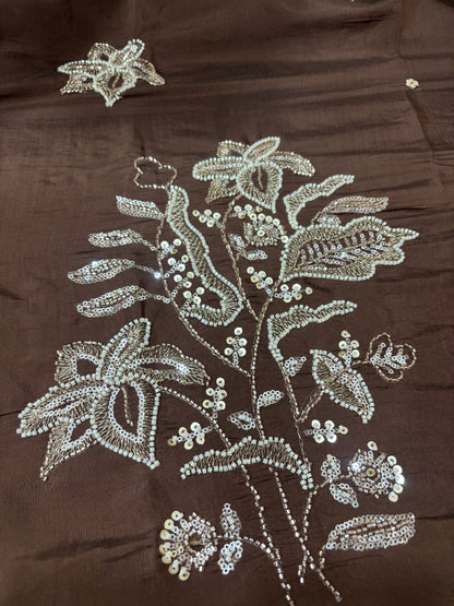 Pure Silk Kurta with Plazo & Dupatta | Woomenza Indian Outfit