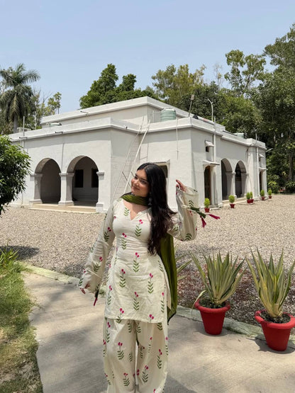 Heavy Pure Cameric Cotton .Fully Fancy Sleeves With Latkan Top Inner :- Micro Cotton