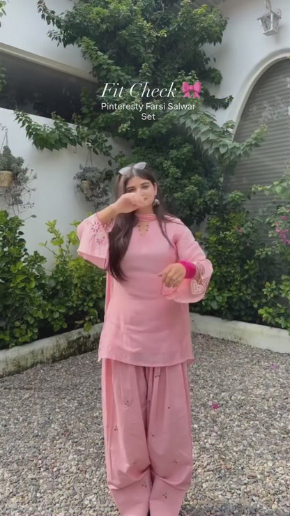 New Launching Đěsigner Party Wear Look top with farshi salwar